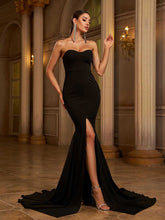 Strapless Mermaid Evening Dress